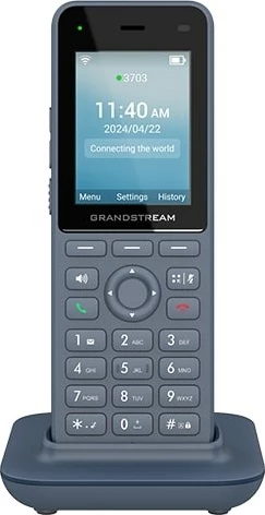 Telefon IP Grandstream WP826, 3 linja, LCD, Wi-Fi, Antracit