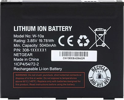 Bateri WLAN NETGEAR MHBTR10, Nighthawk M1 / M2, 5040 mAh, e zezë