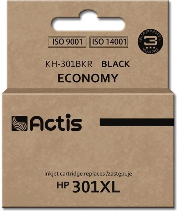Ngjyrë zëvendësese Actis KH-301BKR për HP 301XL CH563EE, 12ml, e zezë