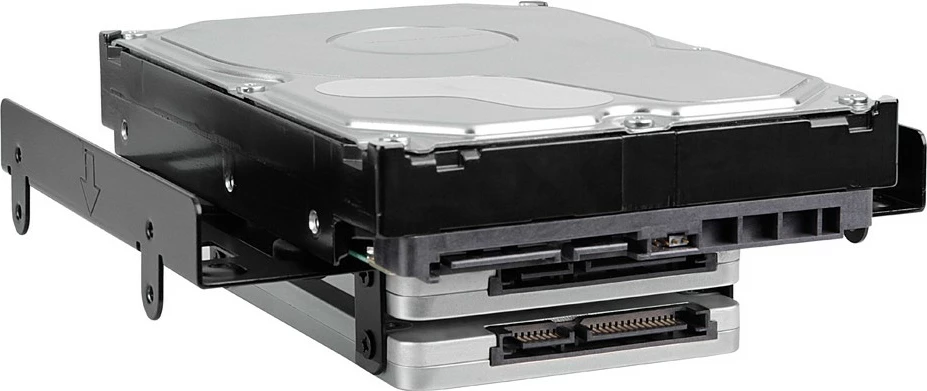 Kornizë montimi Sharkoon 5.25" BayExtension, e zezë