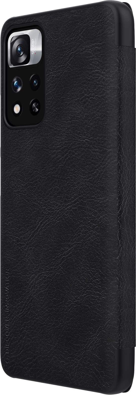 Mbështjellës Nillkin Qin Case për Xiaomi Redmi Note 11 Pro+, Redmi Note 11 Pro, Mi 11i HyperCharge, e zezë