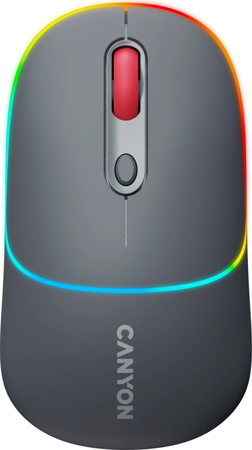 Maus CANYON MW-22 2në1 Bluetooth/2.4GHz, DPI 800-1600, RGB, me rimbushje, gri e errët