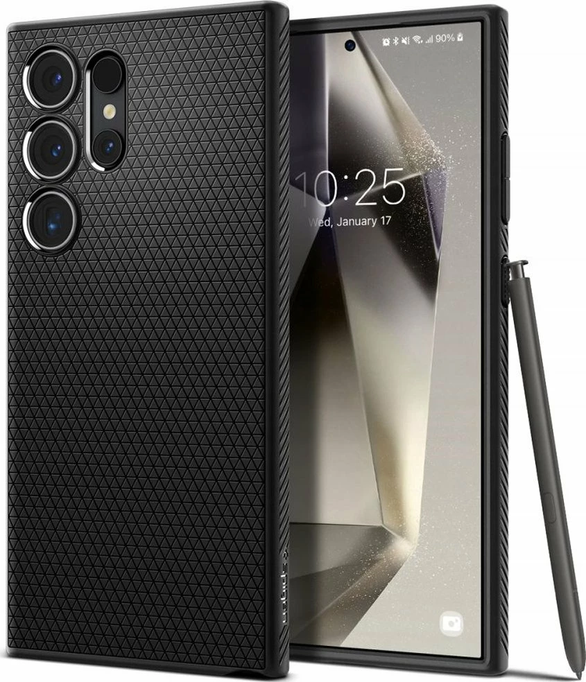 Mbështjellës Spigen Liquid Air për Samsung Galaxy S25 Ultra, TPU, slim, 1 copë, e zezë matte