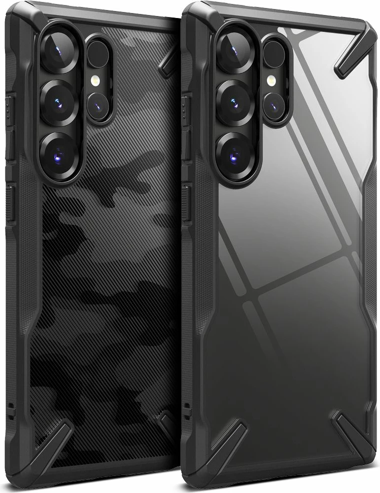 Mbështjellës Ringke Fusion X për Samsung Galaxy S25 Ultra, Black Camo