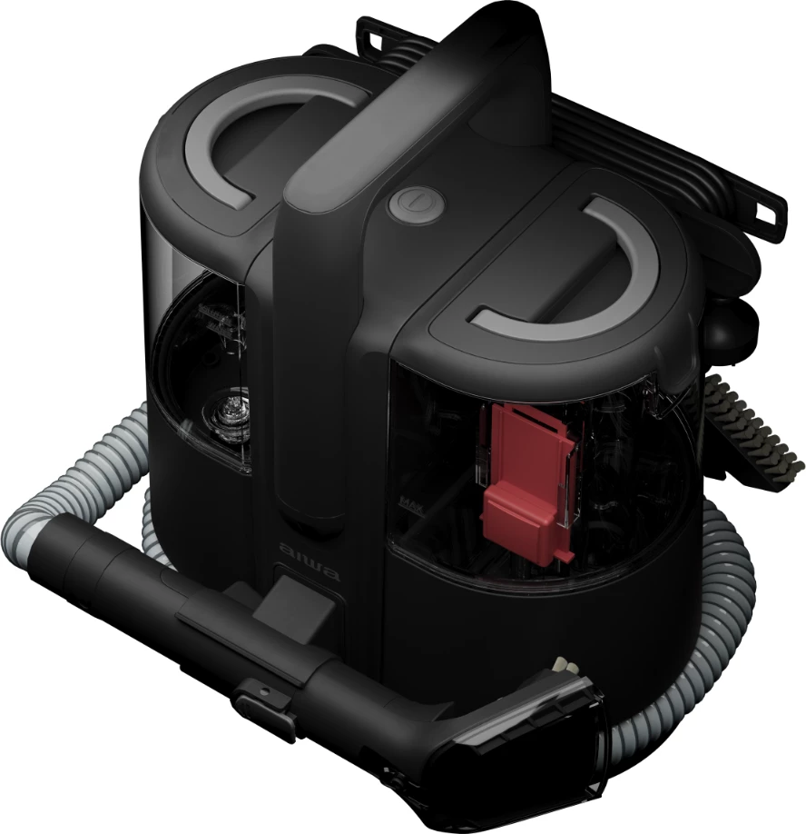 Fshesë me korrent për pastrim të thellë AIWA SUMISUI ASC-500, 600W, 10 kPa, 2x1.5L, kabllo 4m, e zezë mat