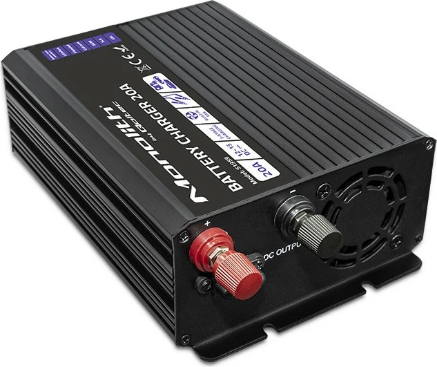 Karikues baterie Qoltec Monolith 20A 12V, i zi