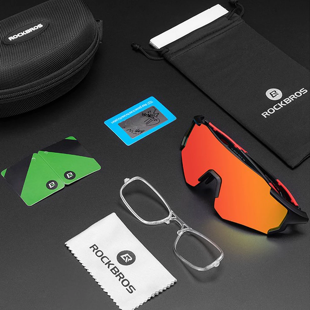 Syze çiklizmi Rockbros 10183, polarizuese, të kuqe