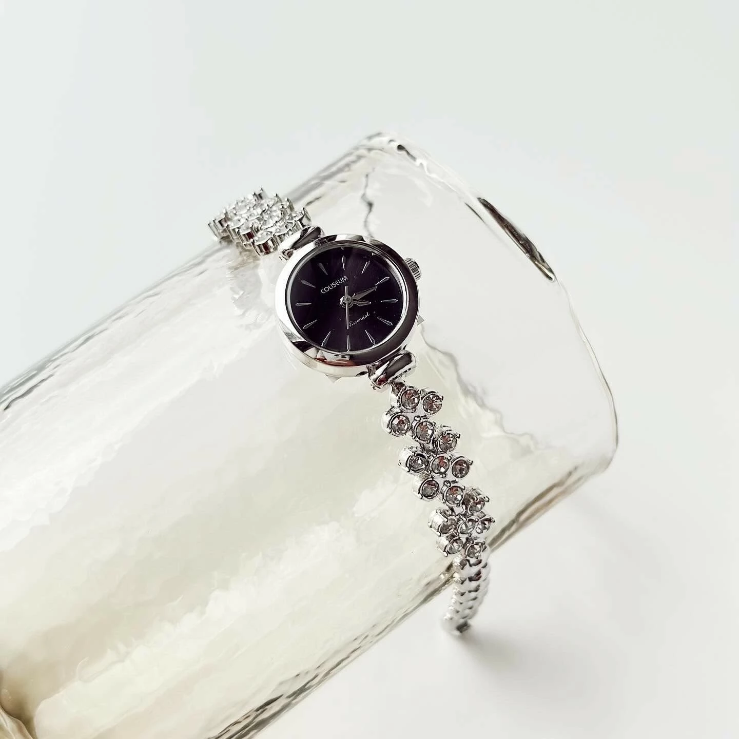 Orë dore për gra, ngjyrë argjendi dhe e zezë, Jumeon Ovein Grey Black