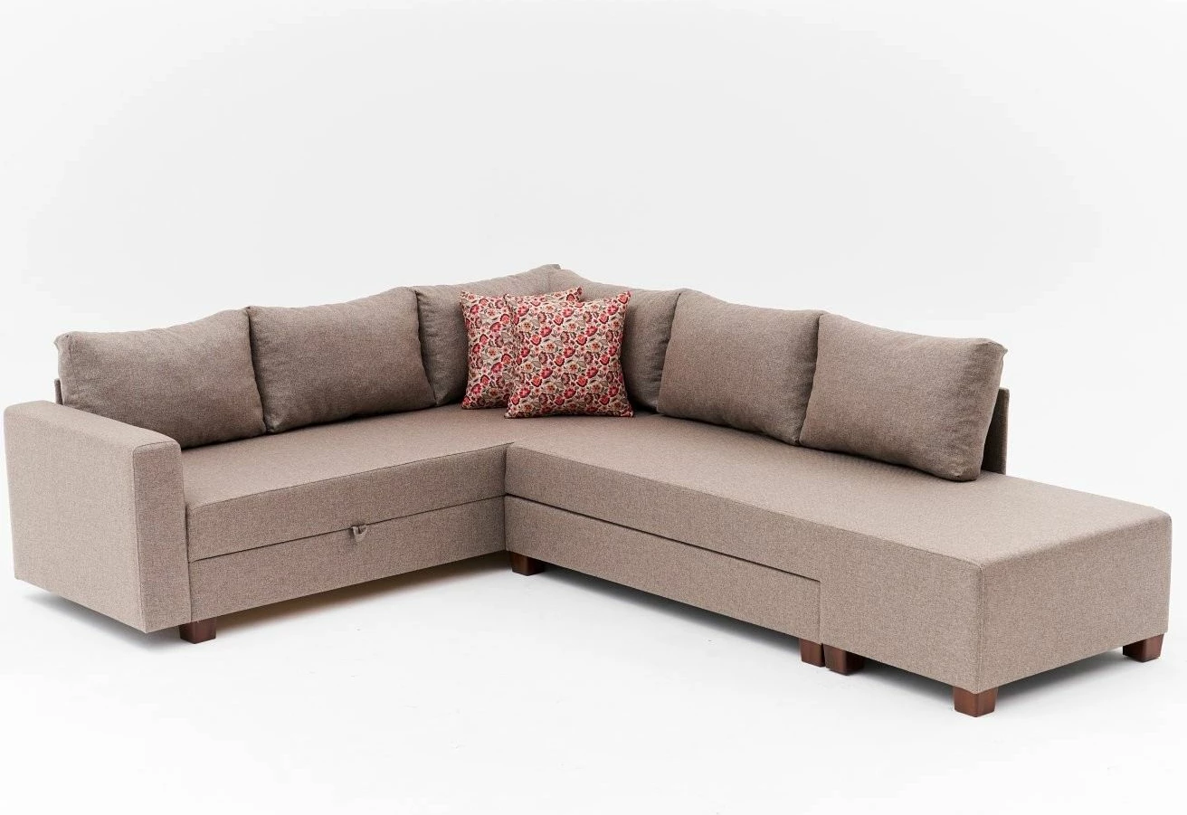Kënd-sofë krevati Atelier del Sofa, Aly Arzilla, kënd i djathtë, ngjyrë kafe