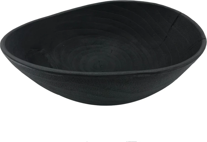 Enë dekorative BULAT, polirezine, e zezë, 34x26x14 cm