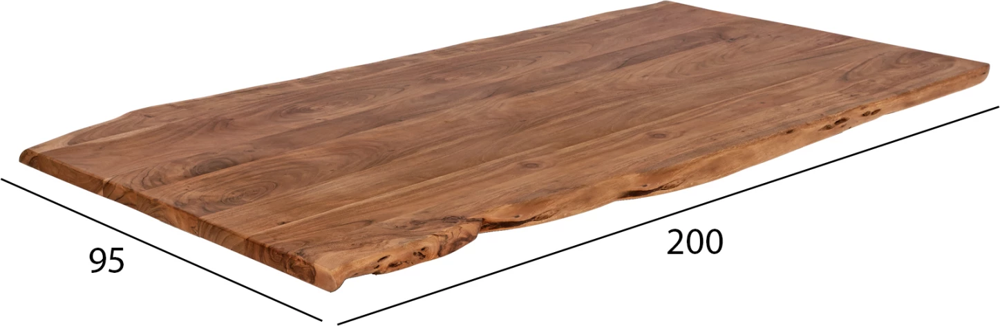 Sipërfaqe tavoline 200x95x4 FH8506.11 nga druri i ngurtë akacie