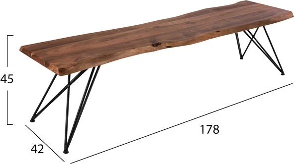 Bankë Rio FH8182 dru akacieje i fortë 178Χ42Χ45