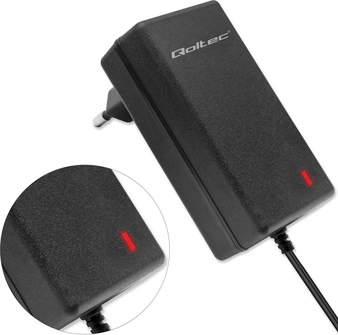 Karikues automatik baterie Qoltec 52423, 6V/12V, 1.5A, me LED, i zi