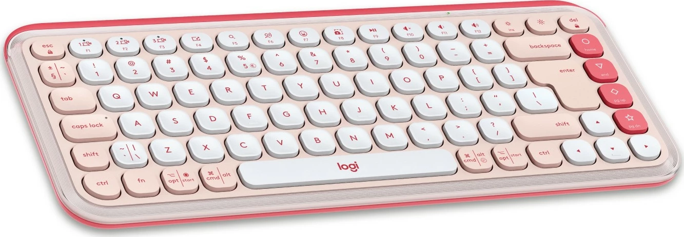 Tastierë Logitech POP ICON KEYS, Bluetooth, Mini, Rose