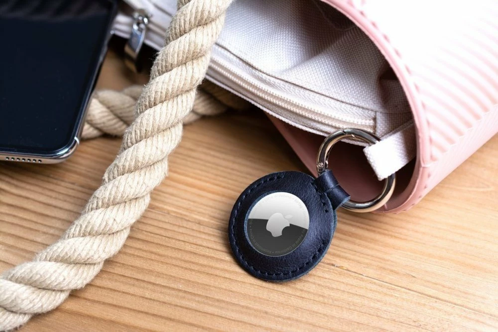 Mbështjellës Fixed për AirTag FIXWAT-C2-BRW lëkurë gjedhi italiane me keychain, kafe