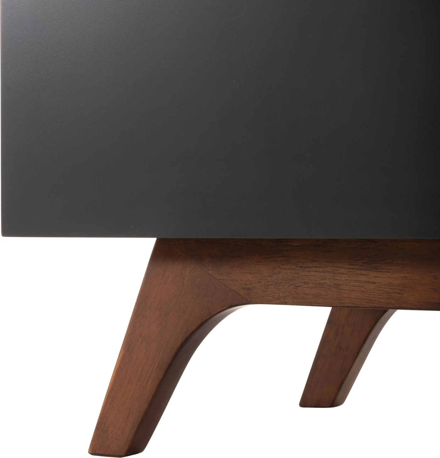 Bufe PREDA, MDF, ngjyrë arre dhe gri e errët, 167x28-40x80H cm