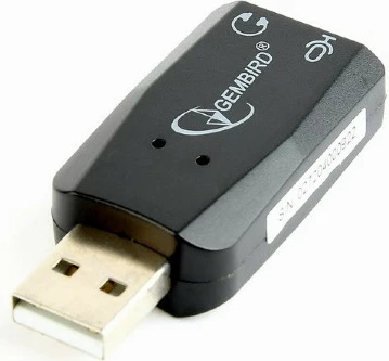 Kartë zanore USB Gembird SC-USB2.0-01, CMedia CM108B, E zezë