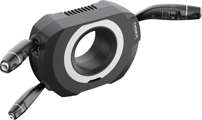 Manovra multifunksionale Moza Racing RS065 për PC, 28 butona të programueshëm, e zezë