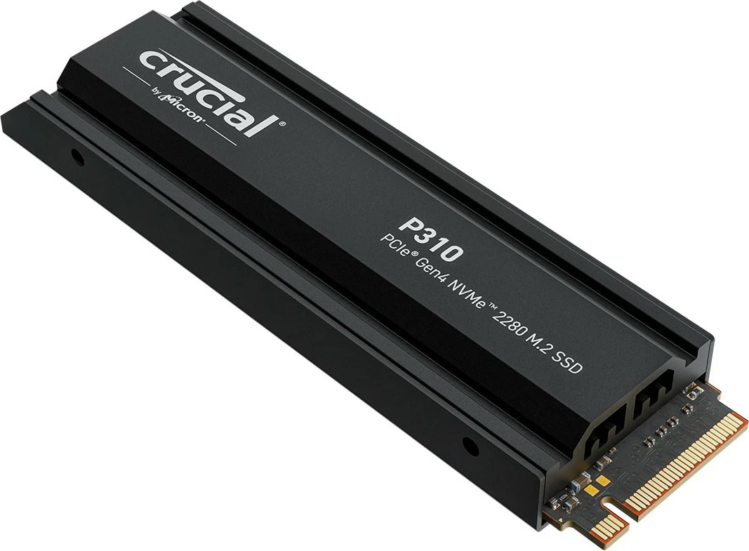 SSD Crucial P310, 2TB, M.2 NVMe PCIe 4.0, me radiator