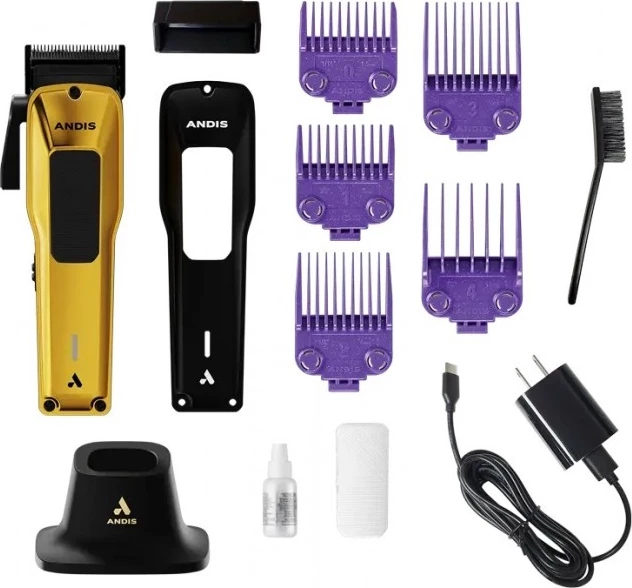 Makinë profesionale për qethje ANDIS Phenom Clipper Gold, Brushless Motor, DLC Blade