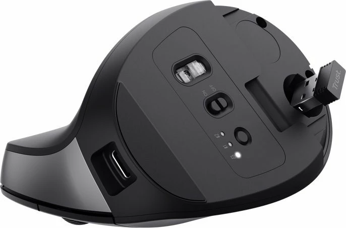 Maus vertikal Trust Bayo+ 25146, 2400 DPI, wireless, 6 butona, i zi