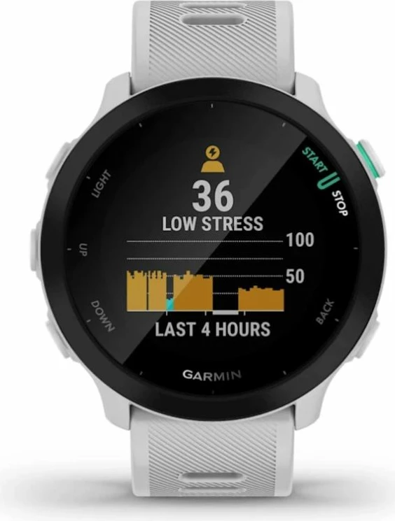 Orë sportive Garmin Forerunner 55, e bardhë