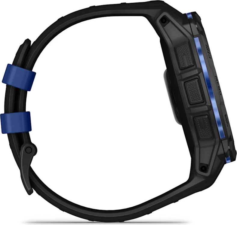 Smartwatch Garmin Instinct® 3, AMOLED, Black/Black-Bolt Blue strap, 50 mm