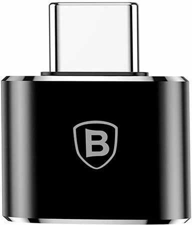 Adapter Baseus 27625-uniw USB-A në USB-C, USB 2.0, OTG, 2.4A, i zi