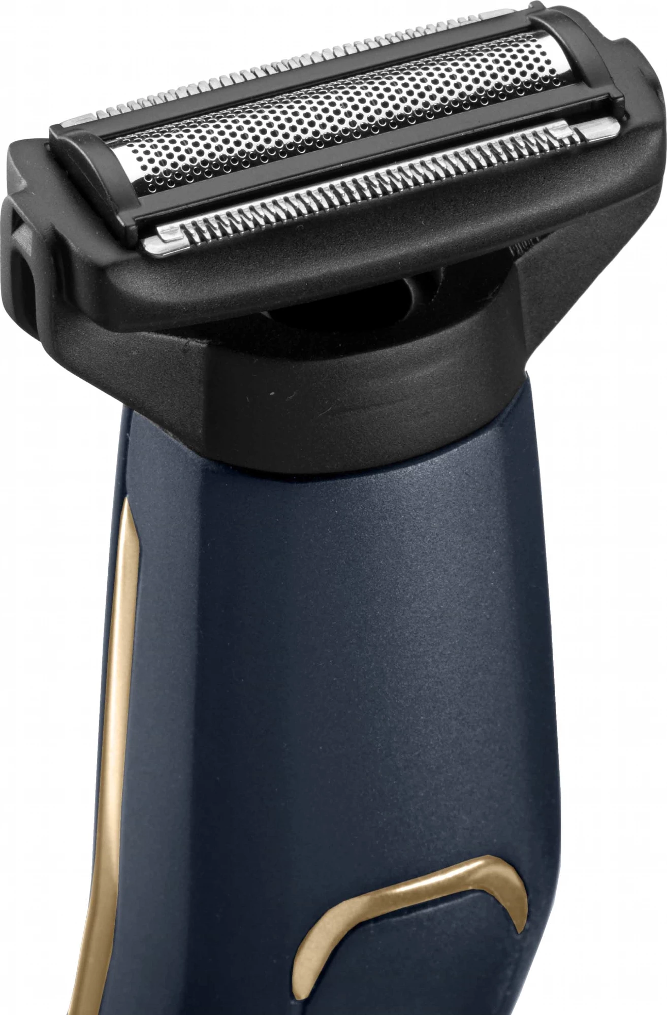 Makinë rroje BaByliss BG120E, pa kabllo, waterproof, 3–7 mm, me krehër dhe çantë ruajtjeje, blu e errët me detaje ari