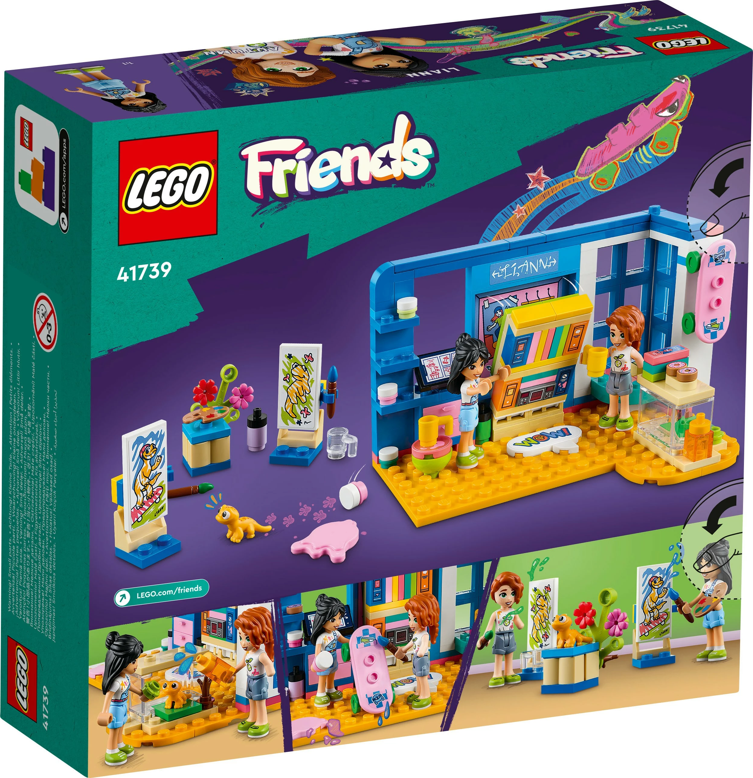 Set ndërtimi LEGO Friends 41739 Liann's Room, 204 pjesë, shumëngjyrëshe