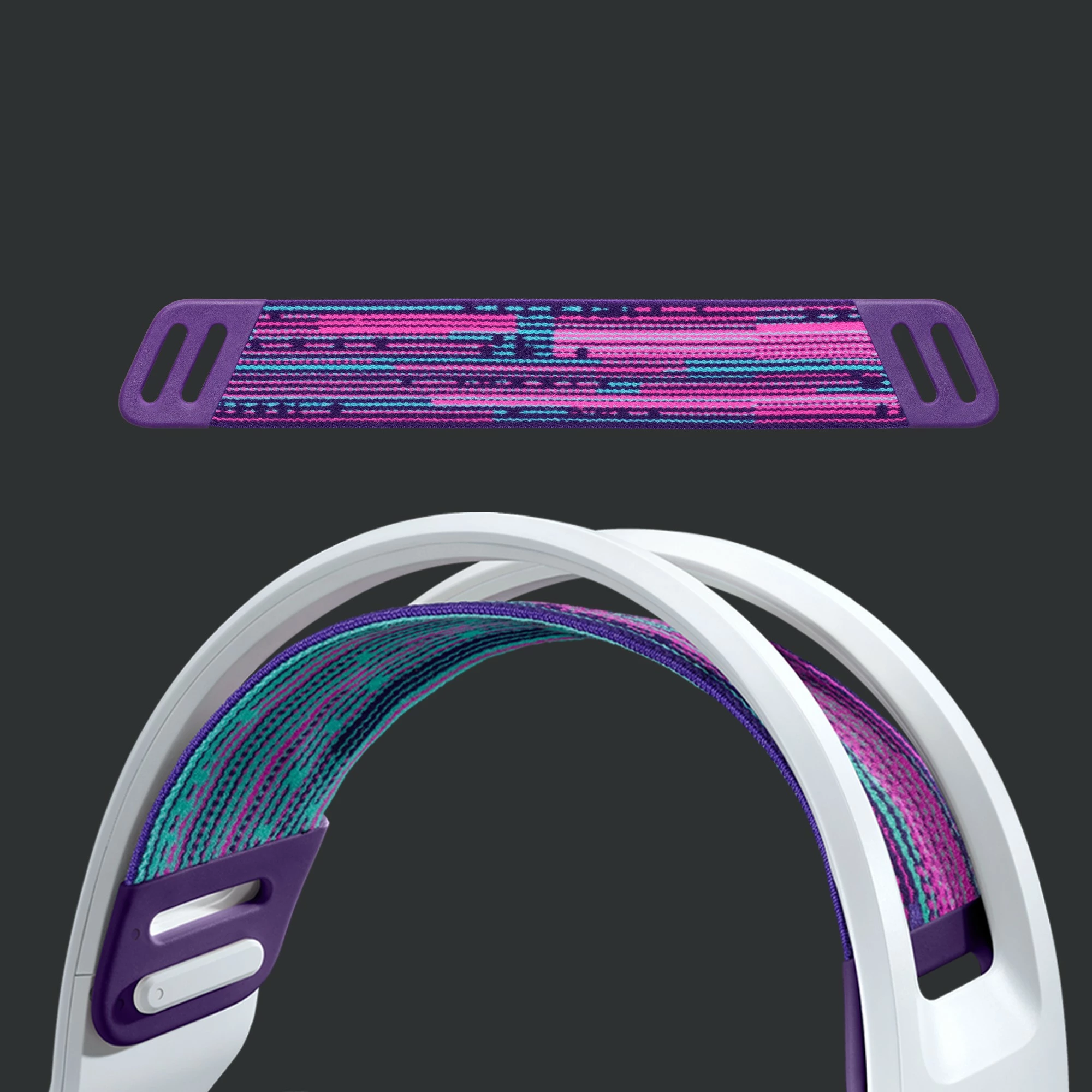 Kufje gaming Logitech G733 LIGHTSPEED, Wireless, RGB, të bardha