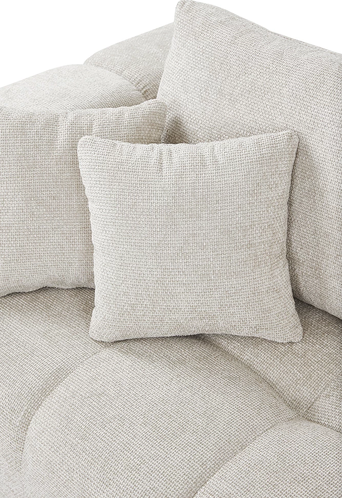 Kënd divani TOMOS, kënd i majtë, ngjyrë bezhë LEGASY 15, 298x200x85cm