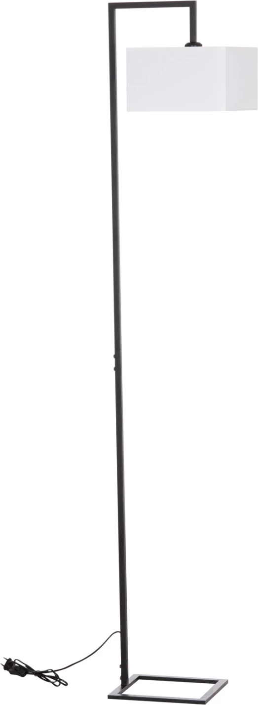 Llambë dyshemeje BRANS, metal i zi, kapak PVC i bardhë, FH7532.11, 25x33x170cm