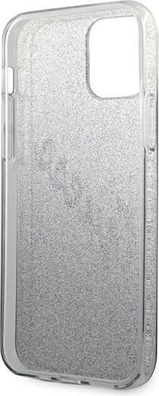 Mbështjellës Guess GUHCP12LPCUGLSBK për iPhone 12 Pro Max 6.7", Glitter Gradient, zi