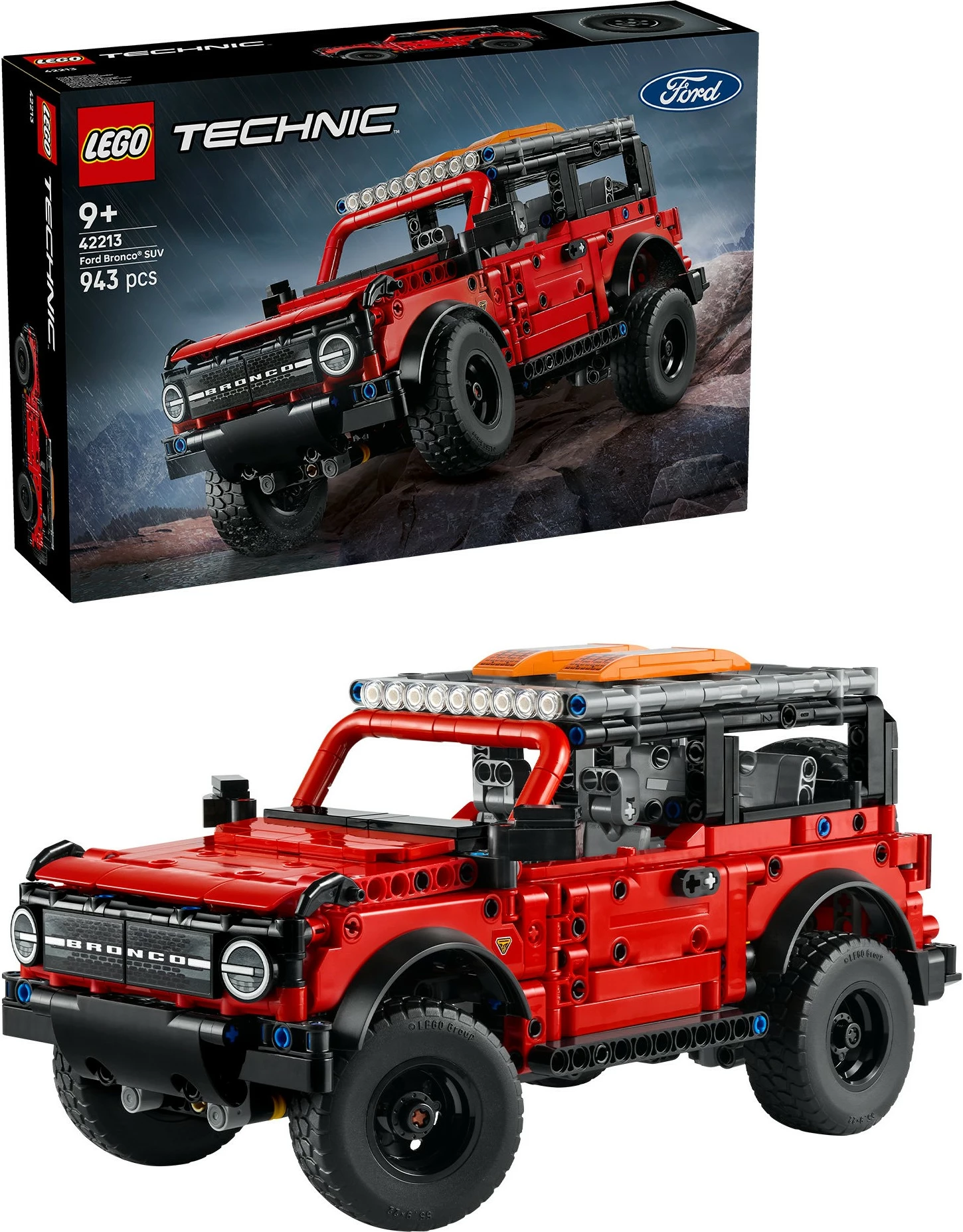 Set ndërtimi LEGO Technic Ford Bronco 42213, 943 pjesë, multikolor