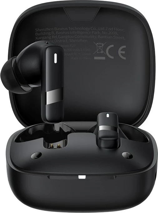 Kufje Baseus Bowie E20, Wireless, Bluetooth, për thirrje/muzikë, të zeza