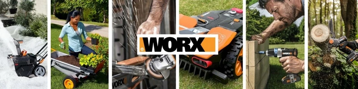 Robot kositës bari Worx Landroid Vision Cloud WR340E, 600 m², 4WD, kamerë stereo, RTK, bateri 20V 4.0Ah, zi/portokalli
