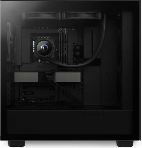 Ftohës me ujë NZXT Kraken 280 LCD, RL-KN280-B1, për procesor, 2x14 cm, Ekran LCD, i zi