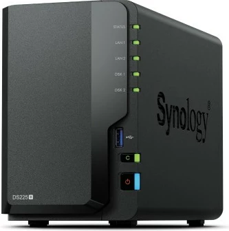 NAS Synology DS225+ 2-bay, Intel Celeron, 2GB RAM, e zezë