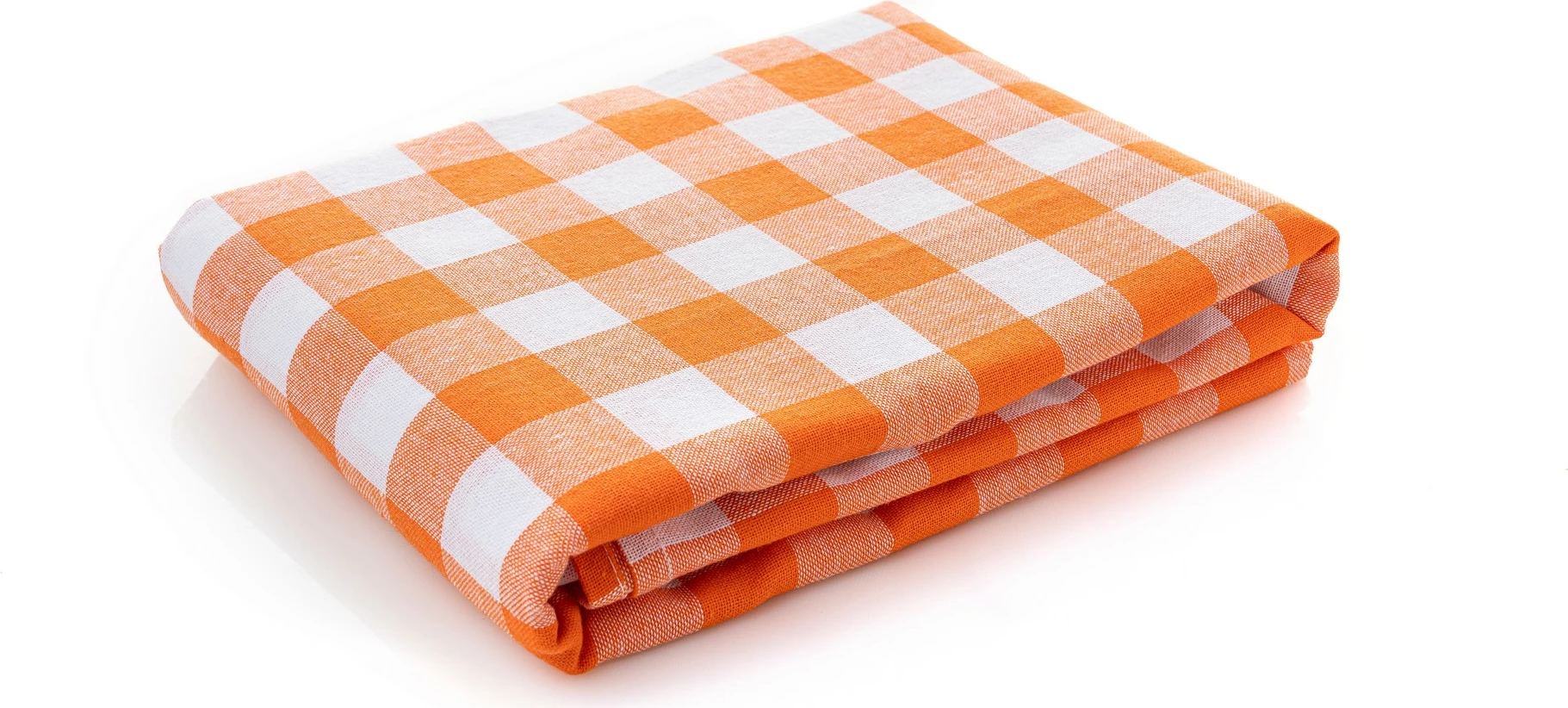 Mbulesë tavoline Hermia, kareli portokalli, 160x220cm