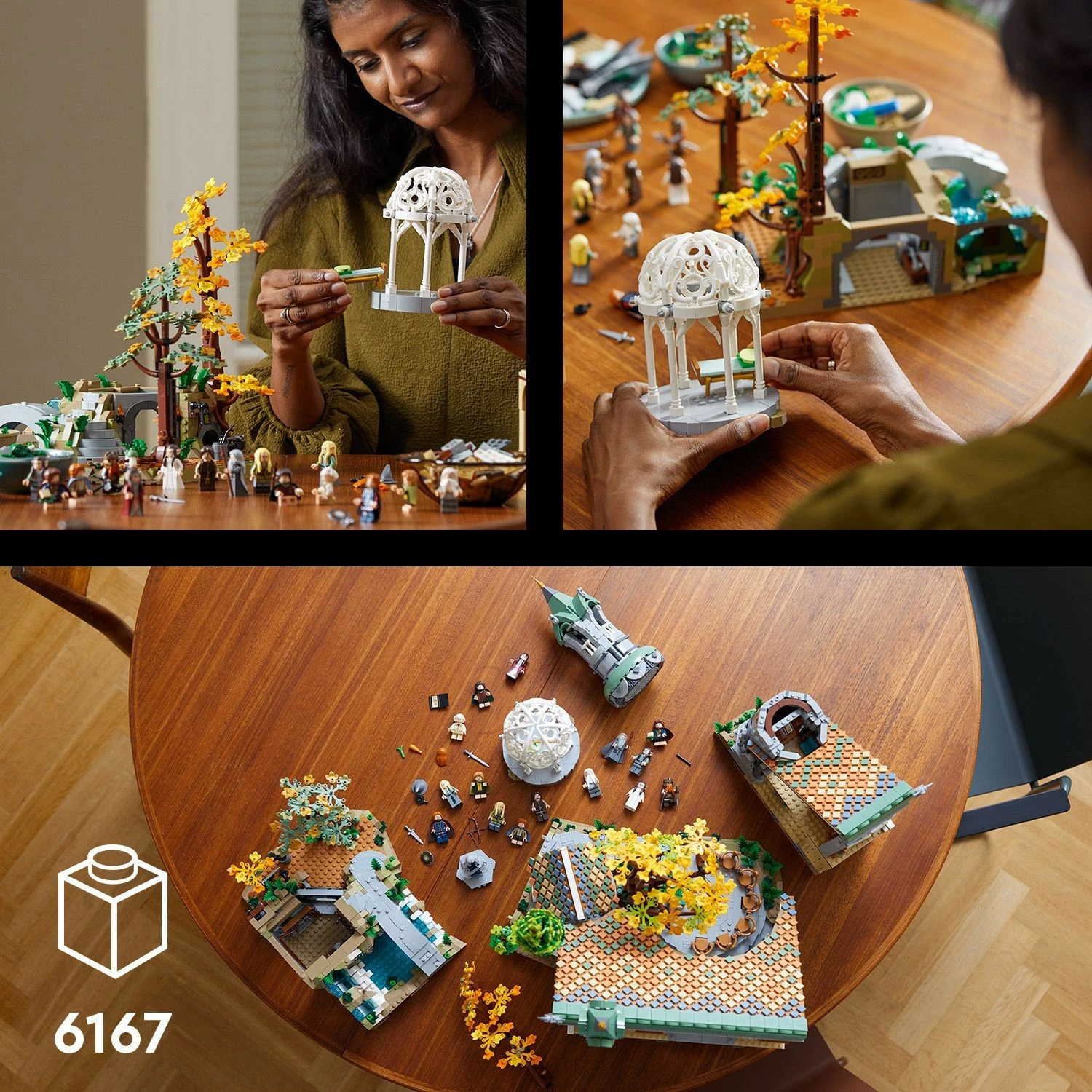 Set ndërtimi LEGO The Lord of the Rings: Rivendell, 6167 pjesë, plastikë, shumëngjyrësh
