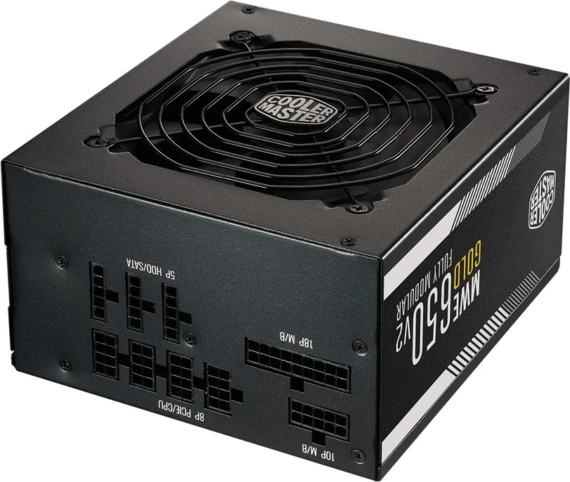 Furnizues i Energjisë Cooler Master MWE Gold 650 - V2, i Plotësisht Modular, 650 W, i Zi