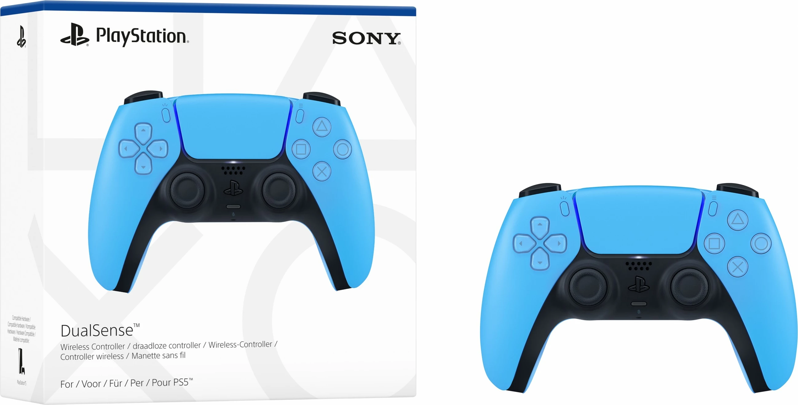 Gamepad SONY DualSense PS5, wireless, Starlight Blue