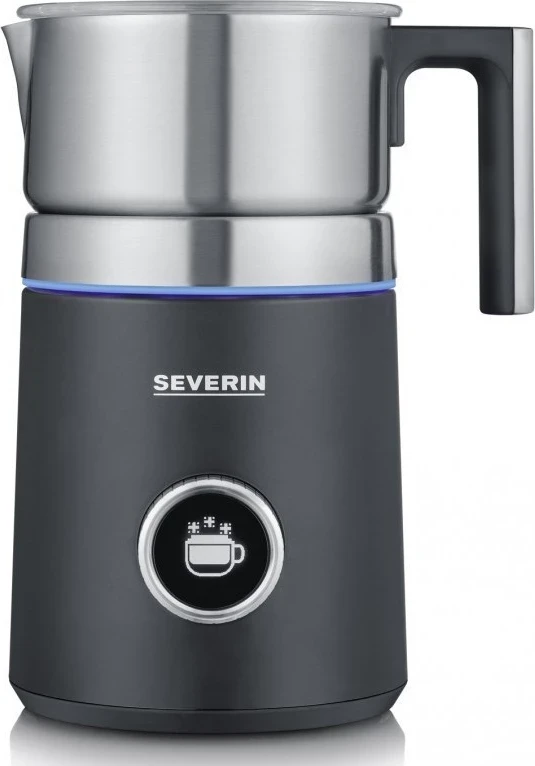 Shkumues qumështi Severin SM 3587, 700 ml, ngjyrë zezë-argjend