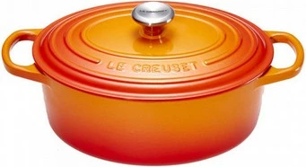 Tenxhere Le Creuset 21178270902430, 4.1L, gize, portokalli