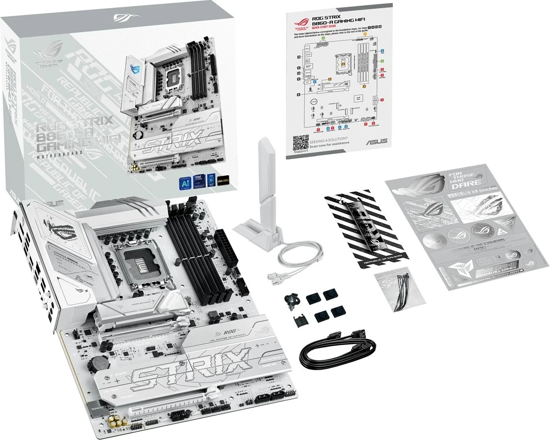 Pllakë amë ASUS ROG STRIX B860-A GAMING WIFI, ATX, e bardhë