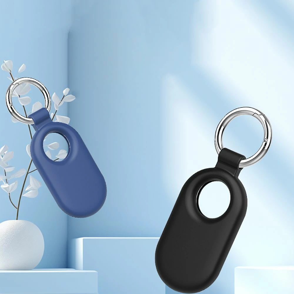 Mbështjellës Tech-Protect Icon për Samsung Galaxy SmartTag 2, Silikon, E zezë, 2 copë