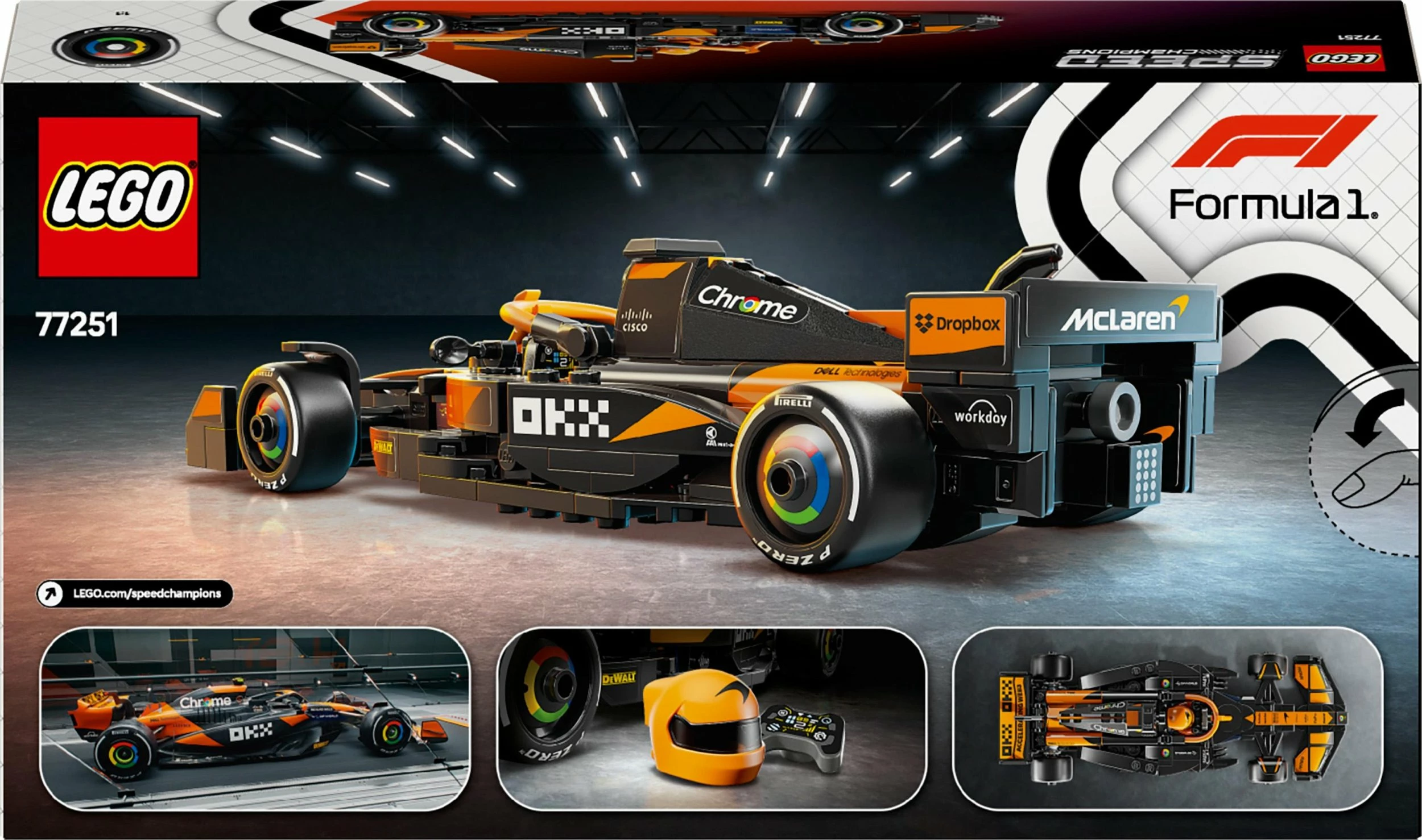 Set LEGO Speed Champions McLaren F1 Car MCL38 77251, 269 pjesë