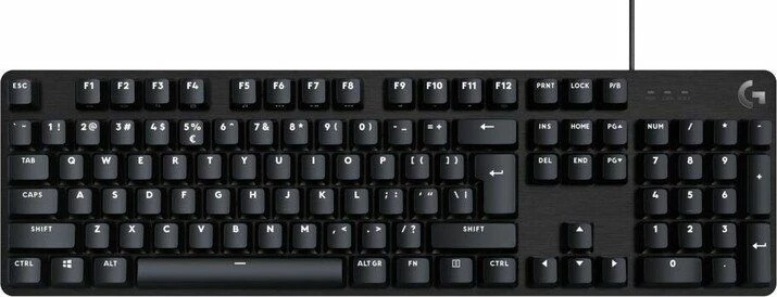Tastierë mekanike Logitech G413 SE GX Linear (920-010437), full-size 100%, USB me kabllo 1.8 m, ndriçim i bardhë, US INTL, e zezë