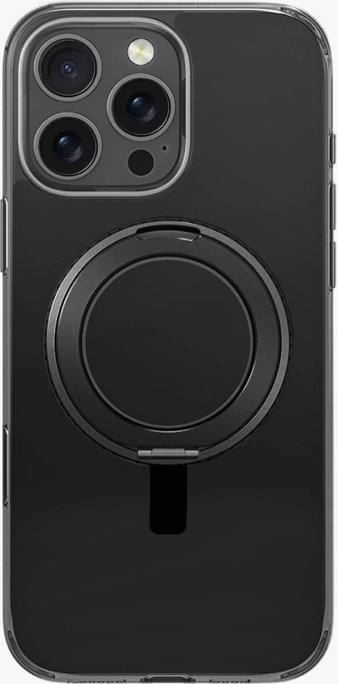 Mbështjellës UNIQ Swivix 360 me mbajtëse rrotulluese për iPhone 16 Pro, Zi